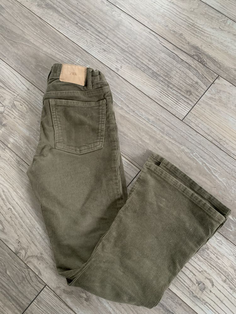 Spodnie sztruksy Zara rozm.140
