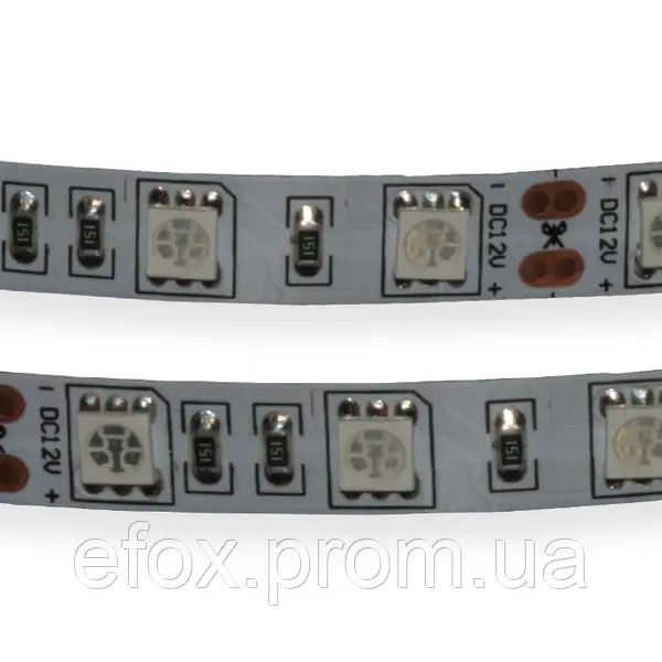 Світлодіодна стрічка ,Светодиодная лента 12V SMD 5050 (60) IP 24 Синия