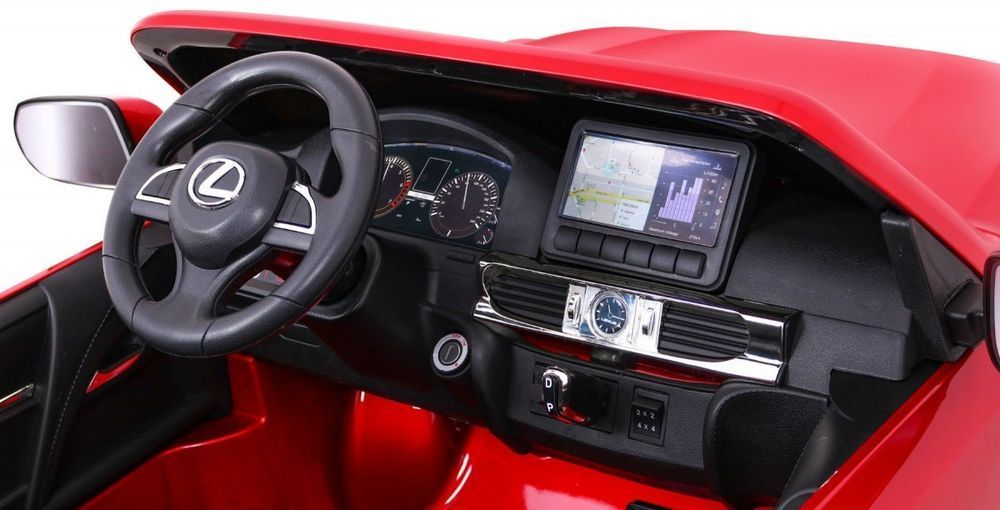 Lexus Lx570 Lakierowane Autko Dla 2 Dzieci Czerwony Pilot Eva Radio