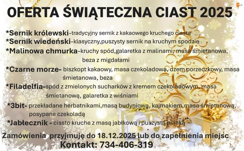 Domowe ciasta na święta i nie tylko