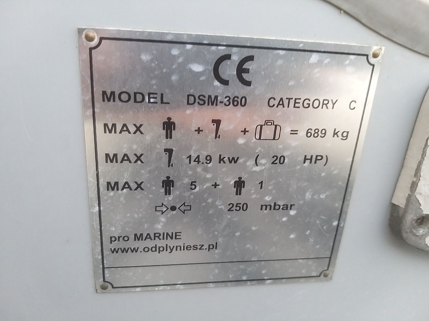 Ponton Pro marine 360 z kilem