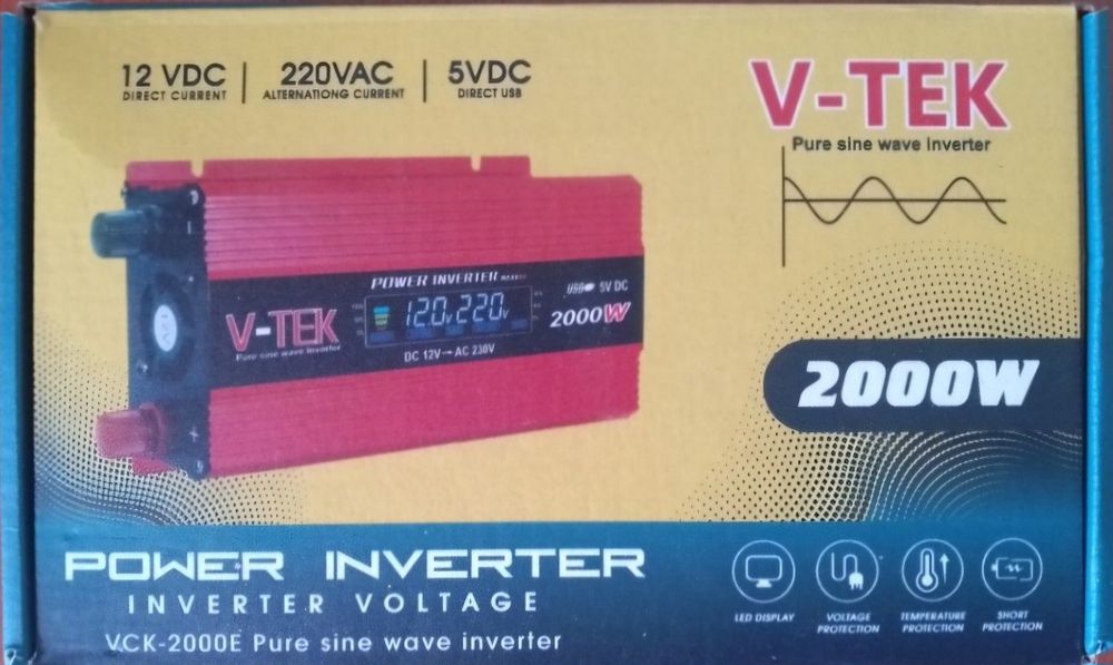 Инвертор 12*220 чистым синусом