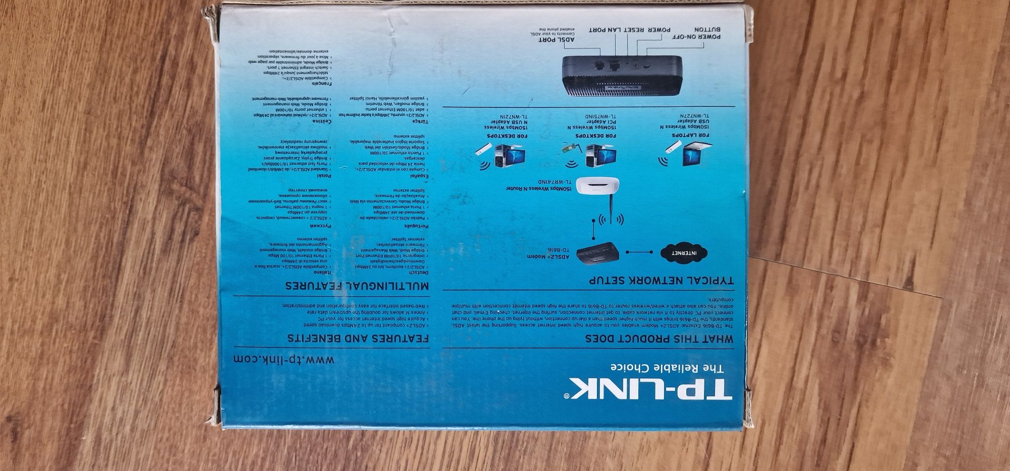 Modem ADSL2+ TP- LINK TD-8616