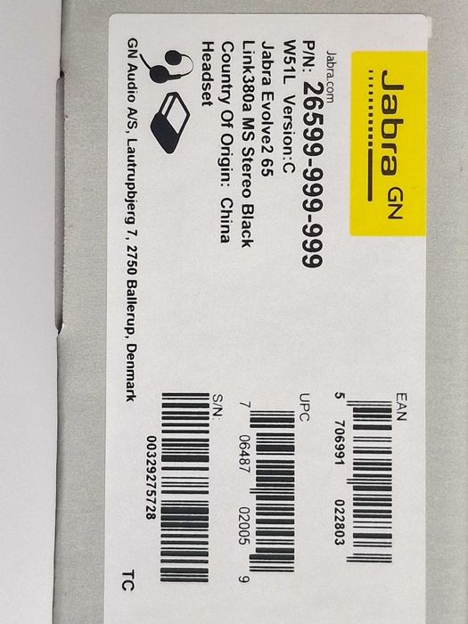 Jabra Evolve2 65 Stereo