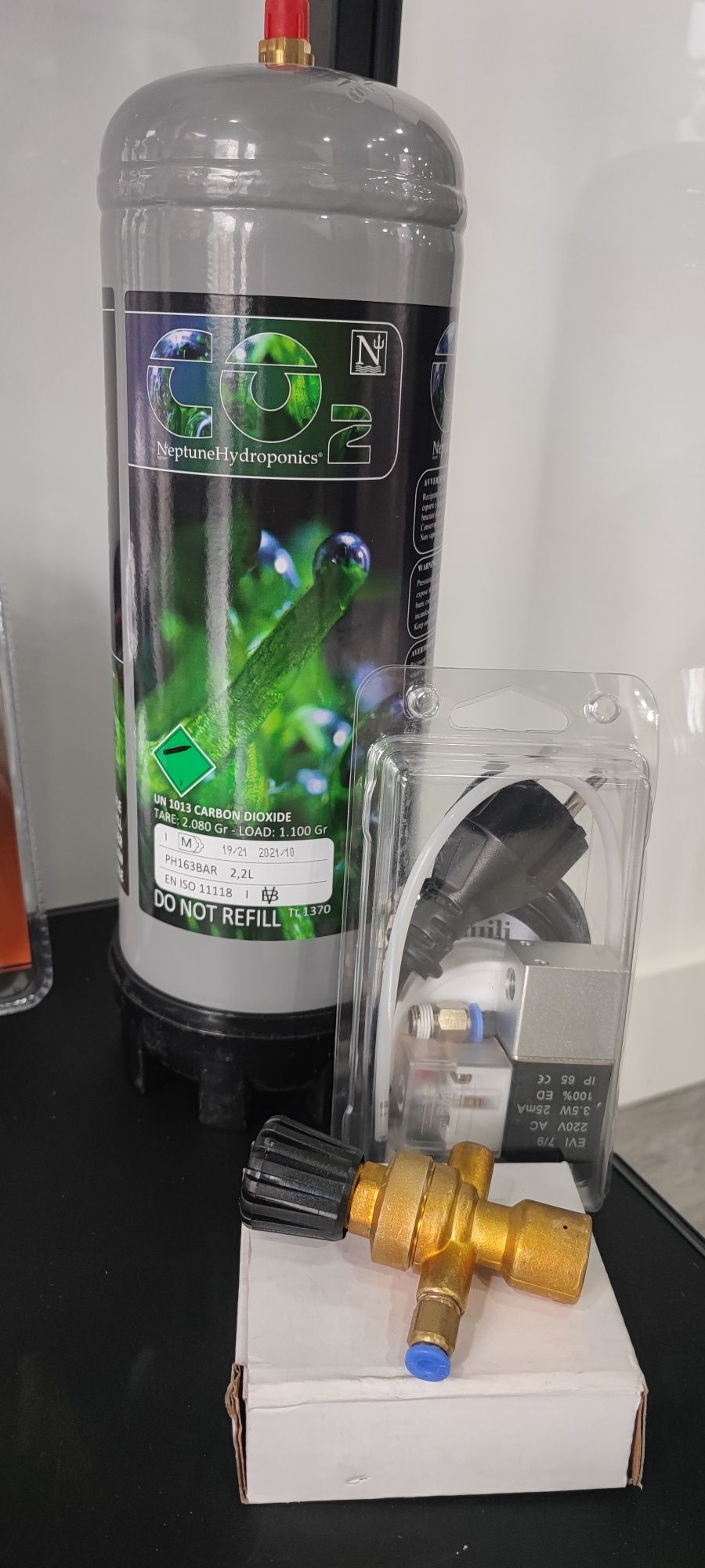 Kit completo de CO2 Neptune Hydroponics p/ hidroponia ou Aquário