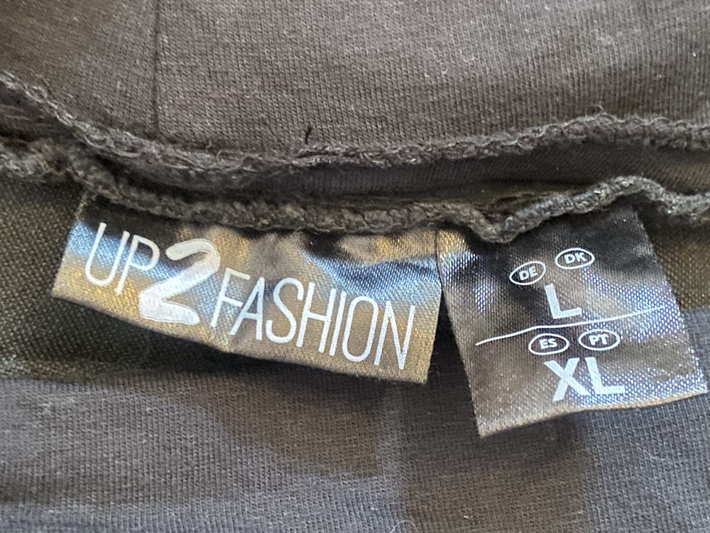 Up2fashion XL 42  ciążowe czarne spodnie jeasny dżinsy Vintage