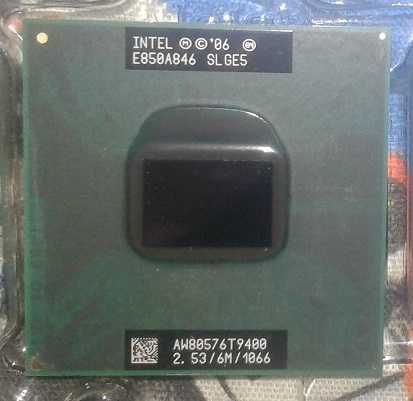 Процесори для ноутбуків Socket P Core 2 Duo T9400, P8700, T7500, T5750