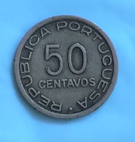 Moçambique - moeda 50 centavos 1936 - Cupro-Níquel