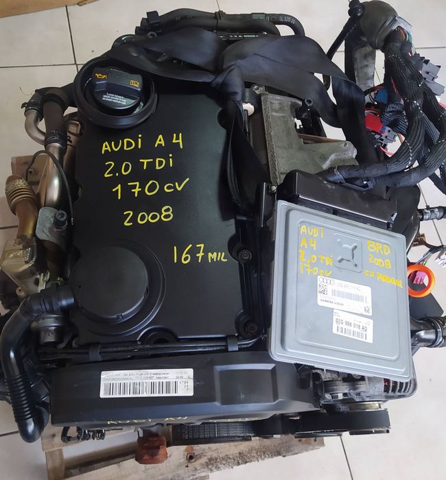 motor audi A4 2.0TDI 170cv BRD caixa 6 velcidades HCK