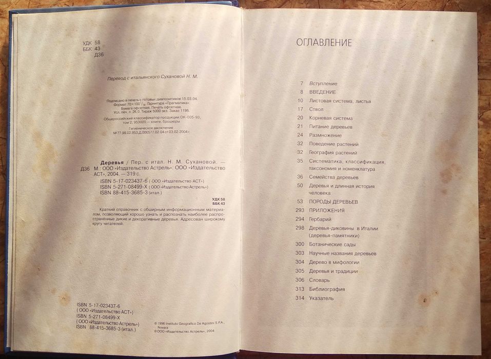 Справочник "Деревья"