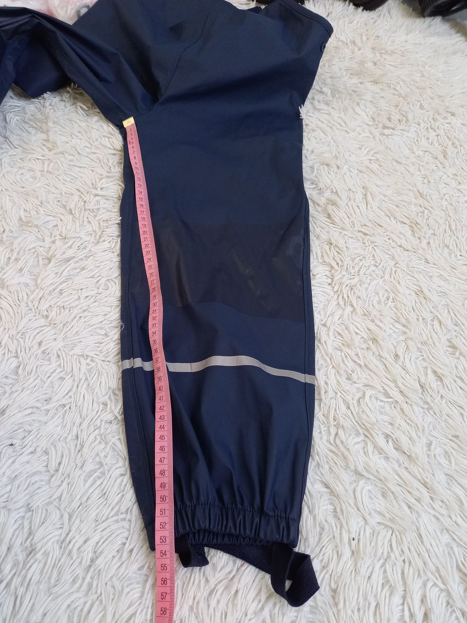 Spodnie narciarskie nieocieplone granatowe rozmiar 122/128cm (6/8lat)
