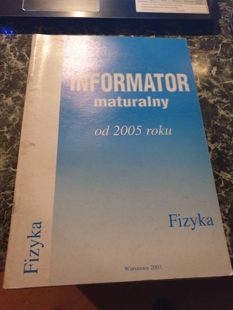 informator maturalny od 2005 fizyka