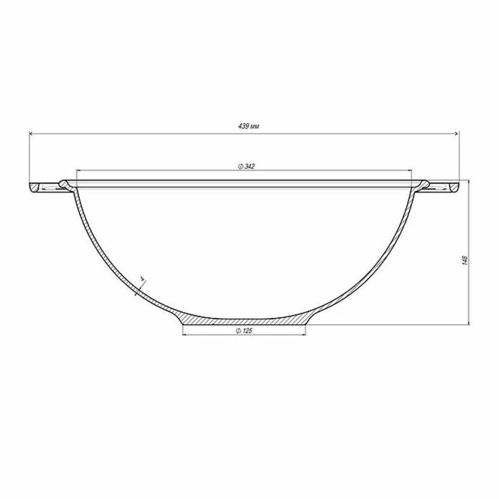 Казан 8л чавунний , Ø34см узбецький WOK, кришка скло (Т405С3)