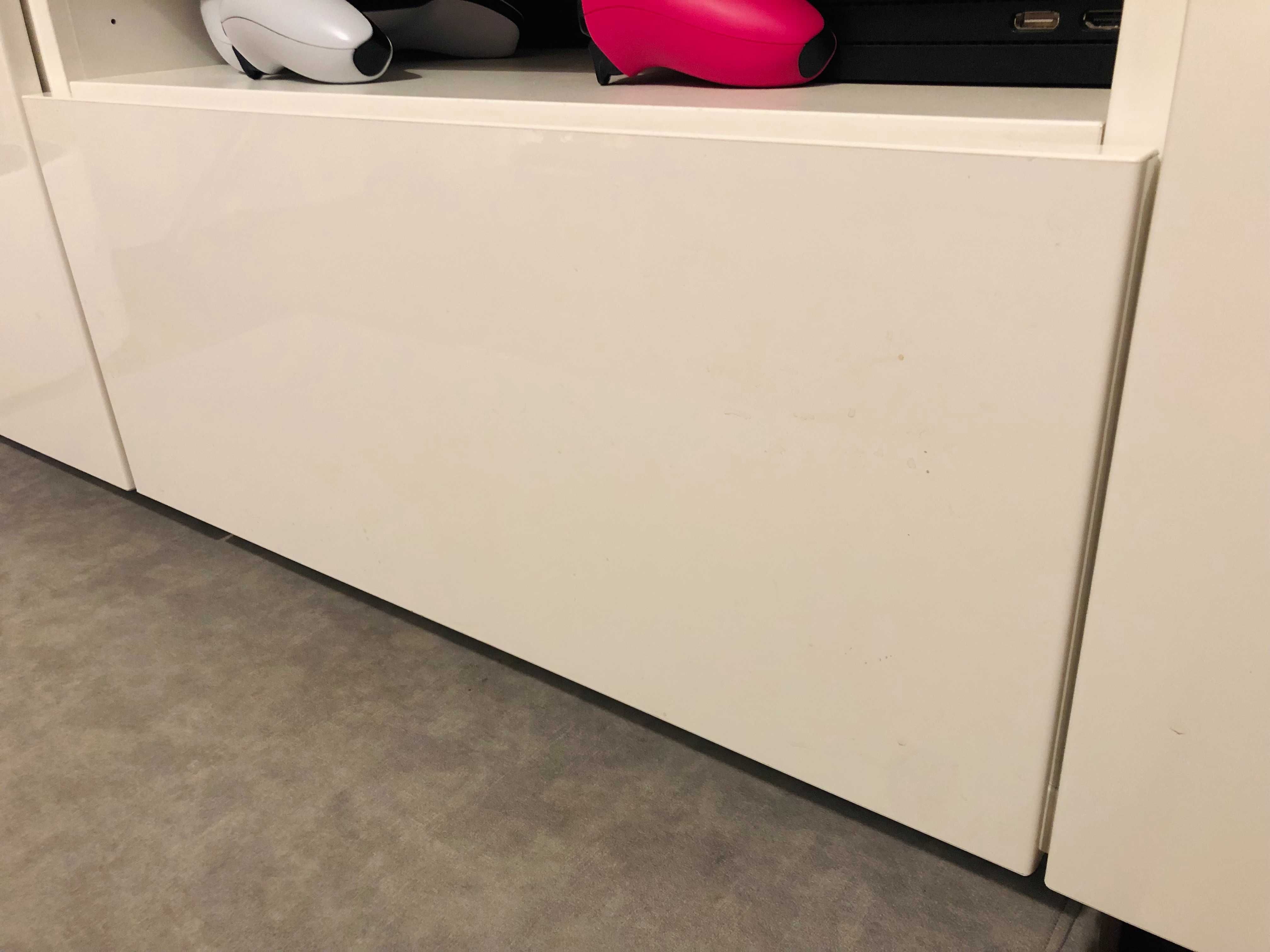Fronty do szafy Besta (Ikea), biały połysk