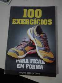 Livros "100 exercicios para ficar em forma"