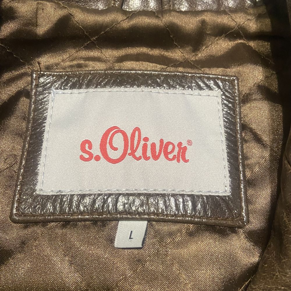 Кожаная куртка S. Oliver Saint Oliver Country Leather Jacket