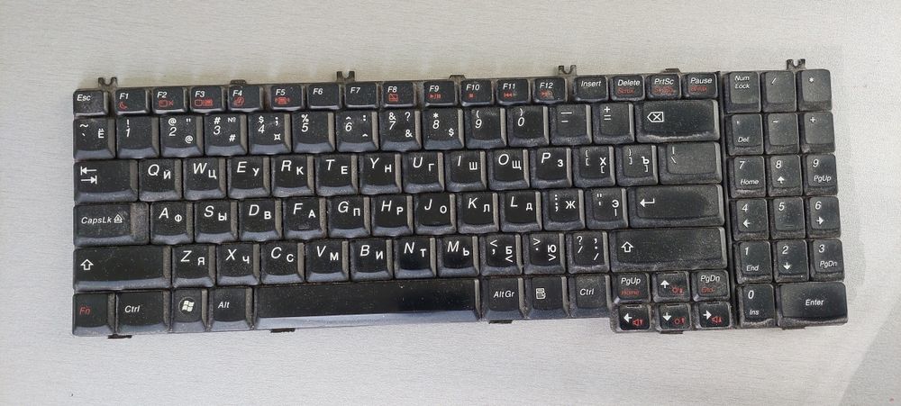 Клавіатура до ноутбука Леново G550 б/у, клавіші до клавіатури Леново