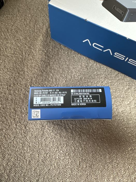 Samsung Portable SSD T7 1 TB j. nowy