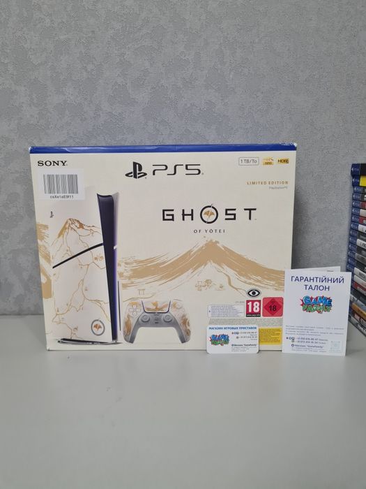New Ps5 Blu-Ray Blu Ray Limited Edition Ghost of Yotei Slim Sony SSD