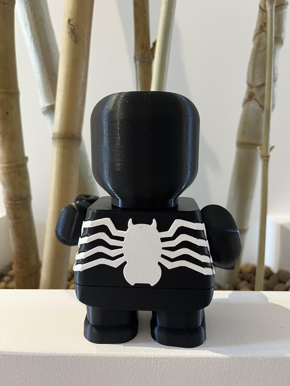 Figura Venom estilo Lego Brick