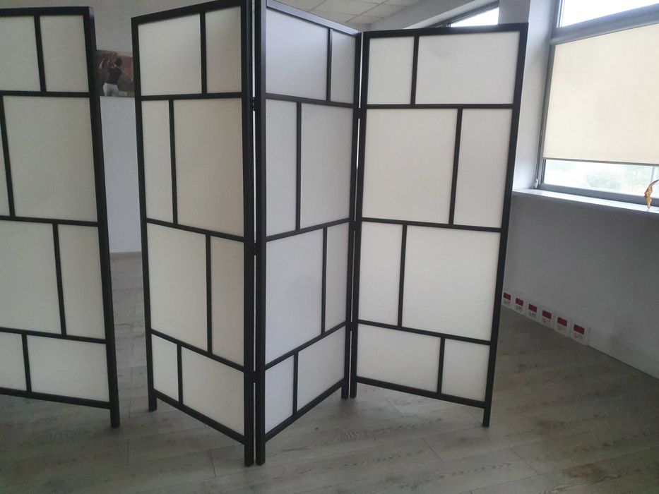 Ścianka działowa / parawan biało czarny  RISOR 701.821.91