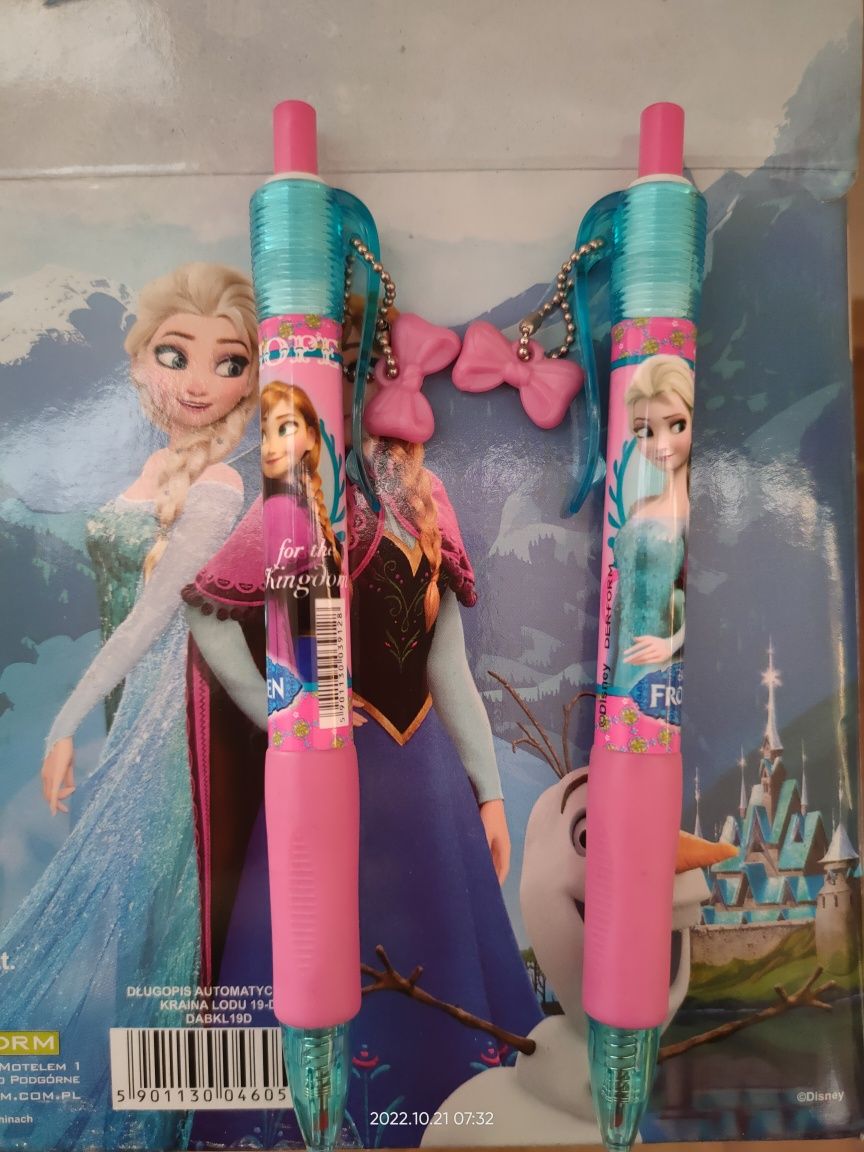 Długopis automatyczny Frozen Kraina Lodu Disney Derform z wstążką