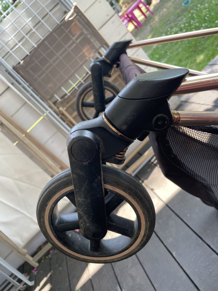 Cybex mios szary zlota rama