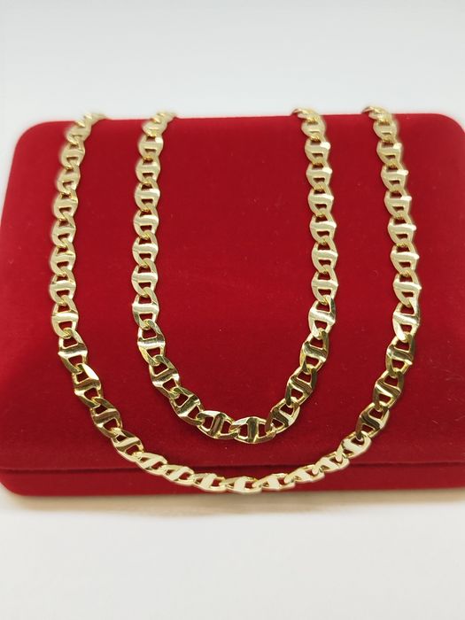 Złoty łańcuszek splot Gucci dł.60cm, złoto próby 585