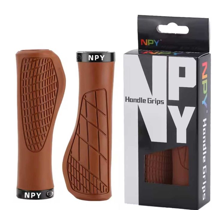 Gripy,uchwyty,rączki NPY-BRO,kpl.L+P,1xALU,guma,133/22,hulajnoga,rower