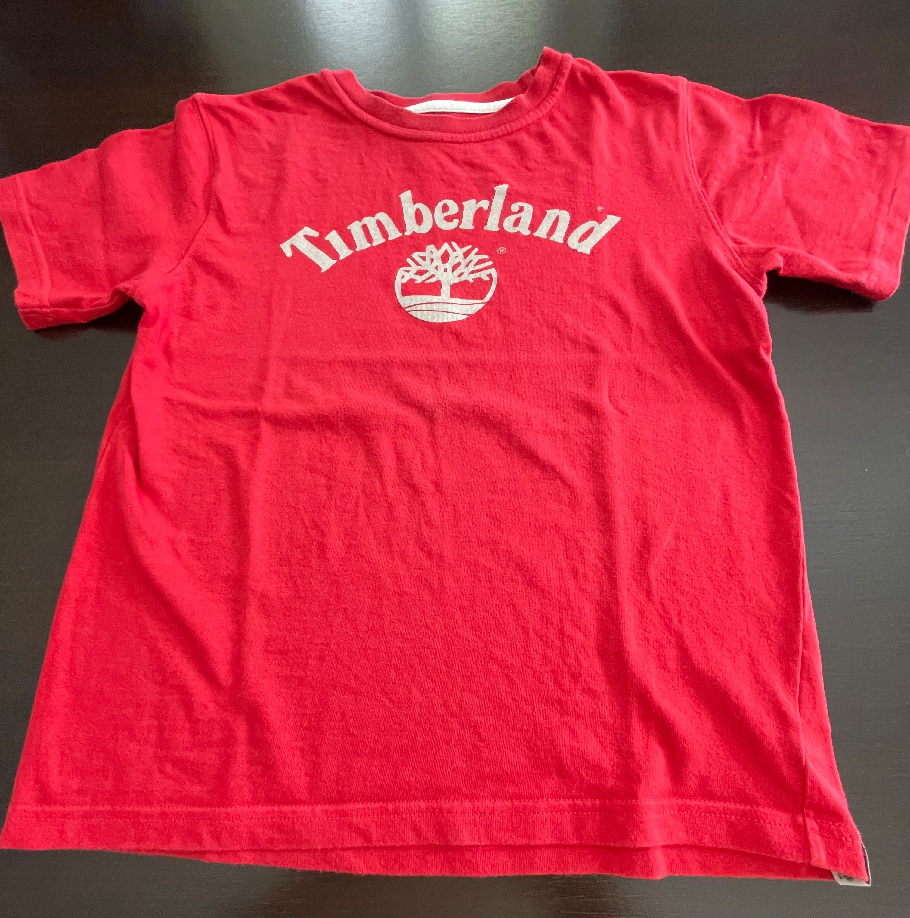 Conjunto t shirt Timberland e calções Benetton 8 anos