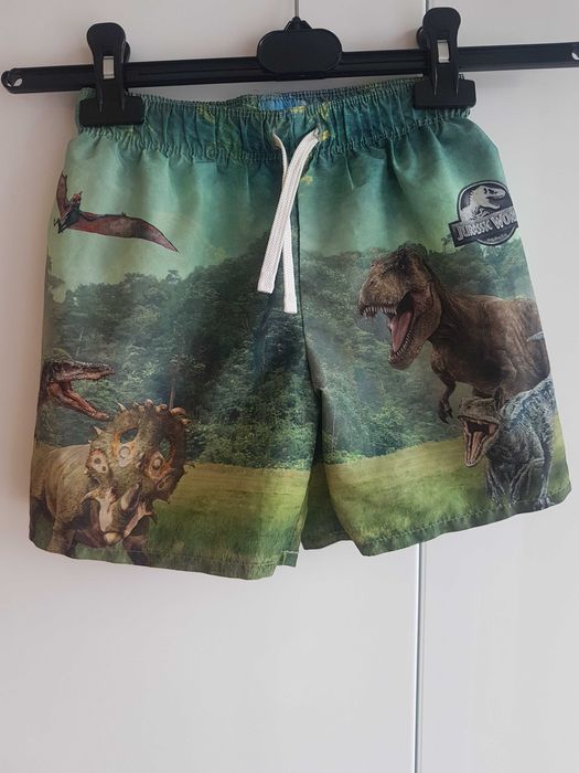 Nowość 2025:) szorty kąpielowe dinozaury H&M roz 122/128