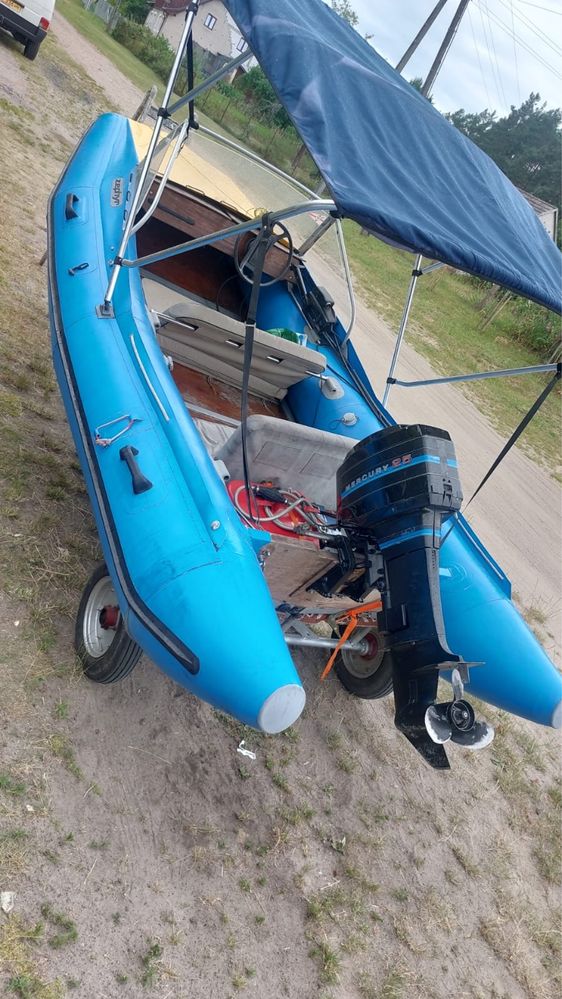 łódź motorowa Zephyr 406 z silnikiem Mercury 25 KM