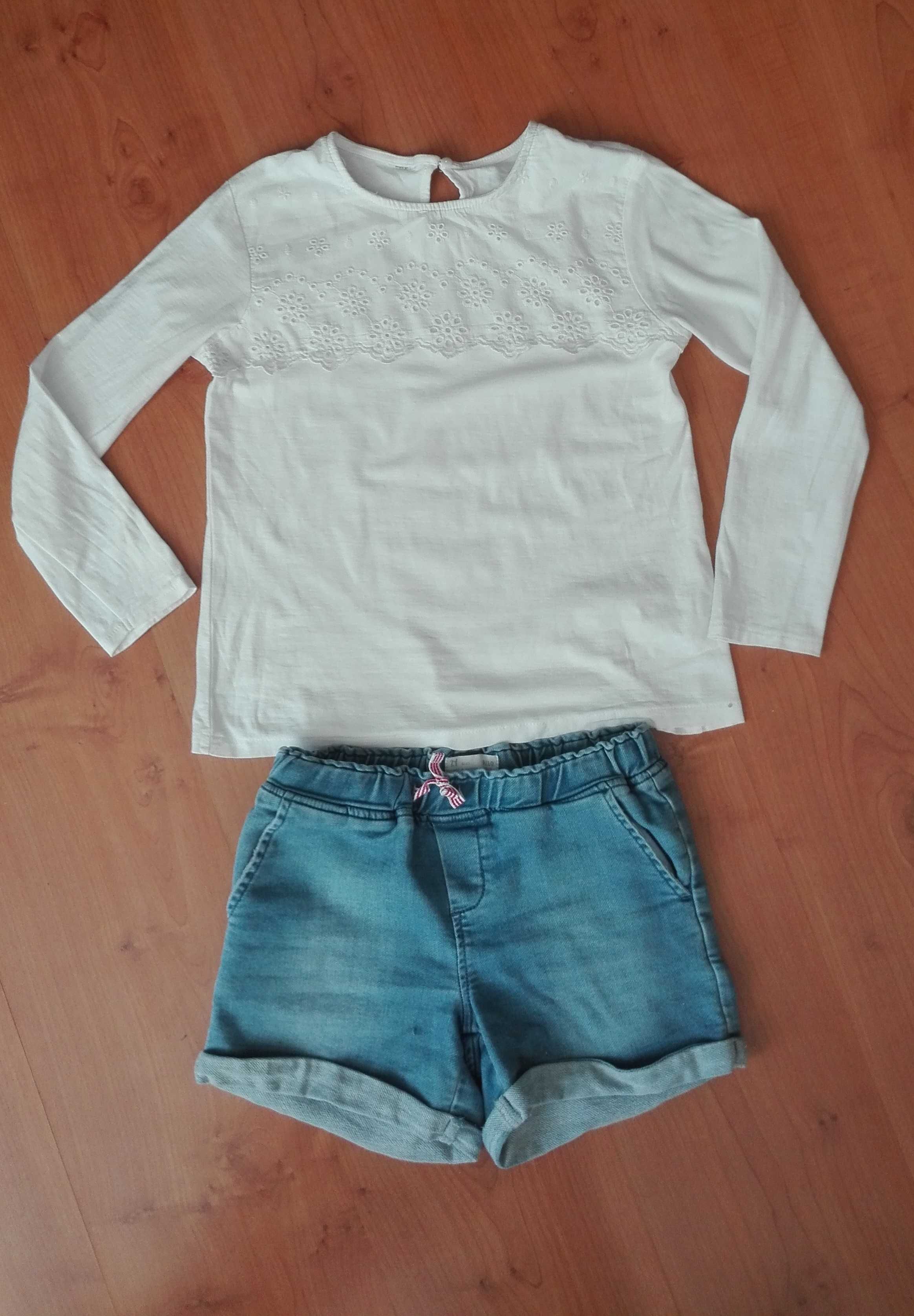 Conjunto verão! Blusa e calções sem uso