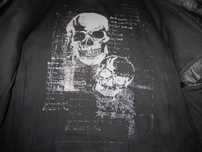 SUPER Kurtka skórzana biker motor metal punk XL