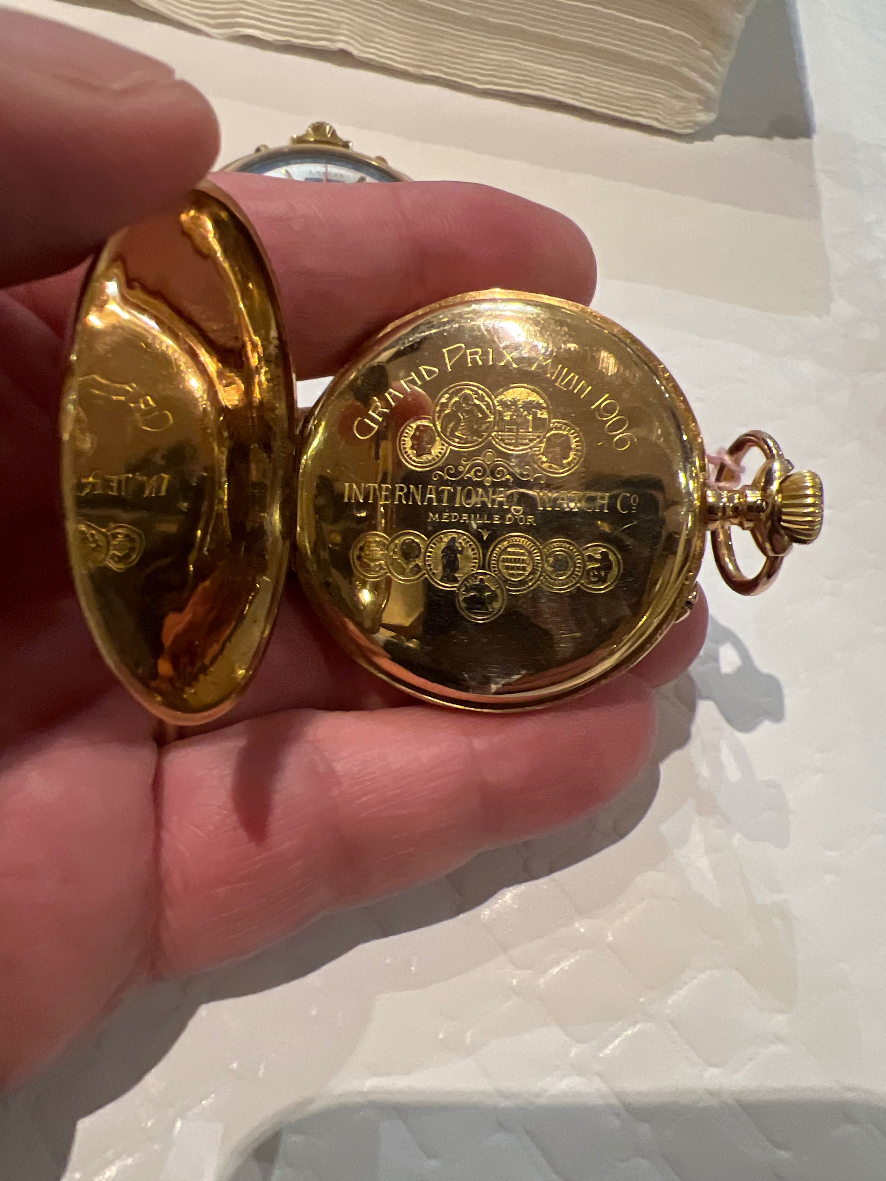Relógio bolso em ouro