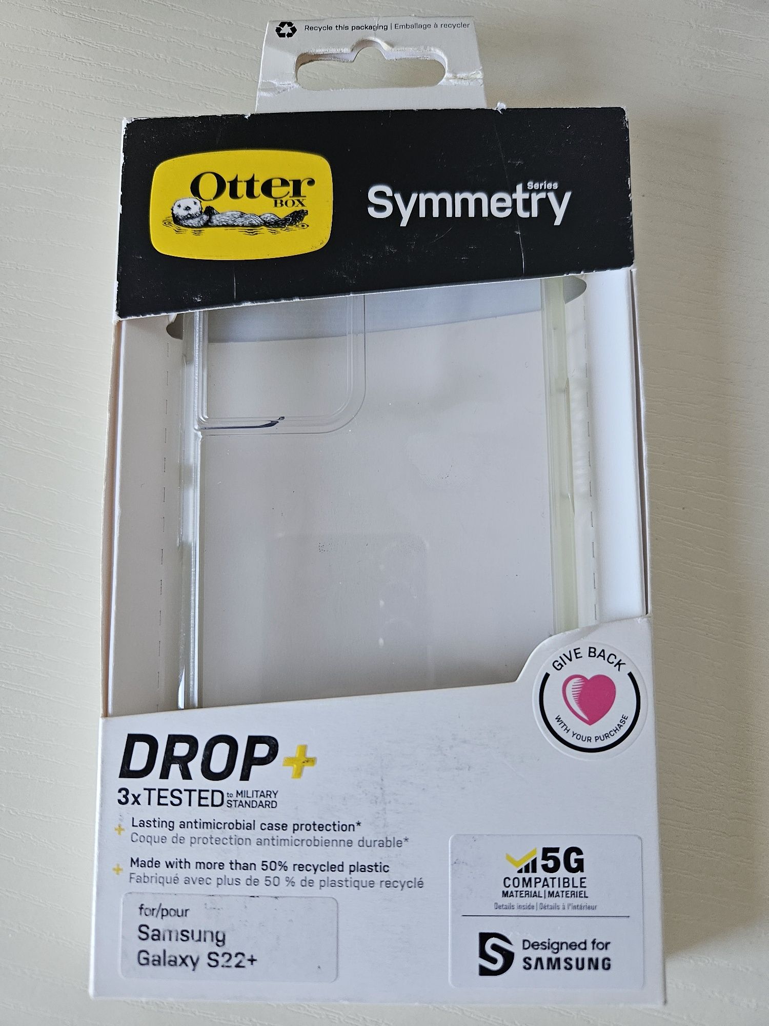 Capa Symmetry Otterbox Antimicrobiana para
Samsung Galaxy S22+
