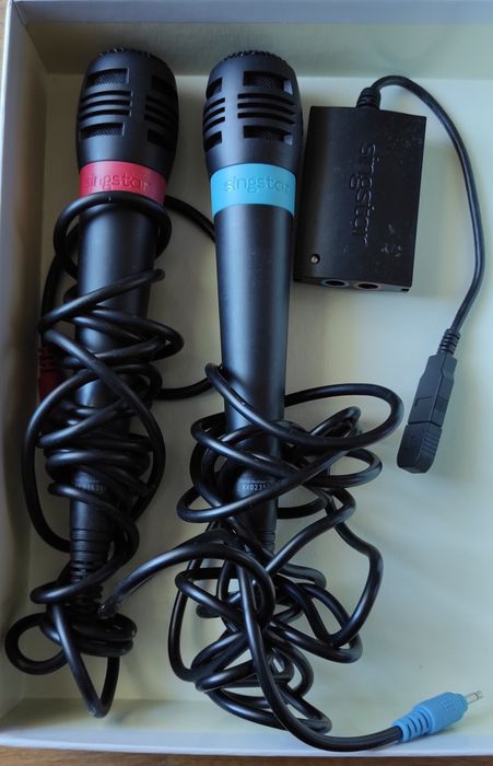 Microfones Singstar PS3 e Jogo ABBA
