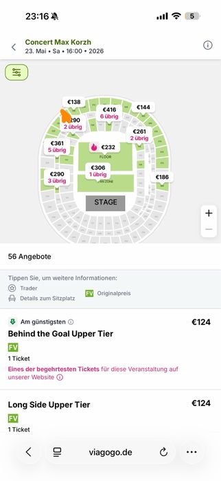 Билет Макс Корж Бухарест Трибуны 318 трибуны