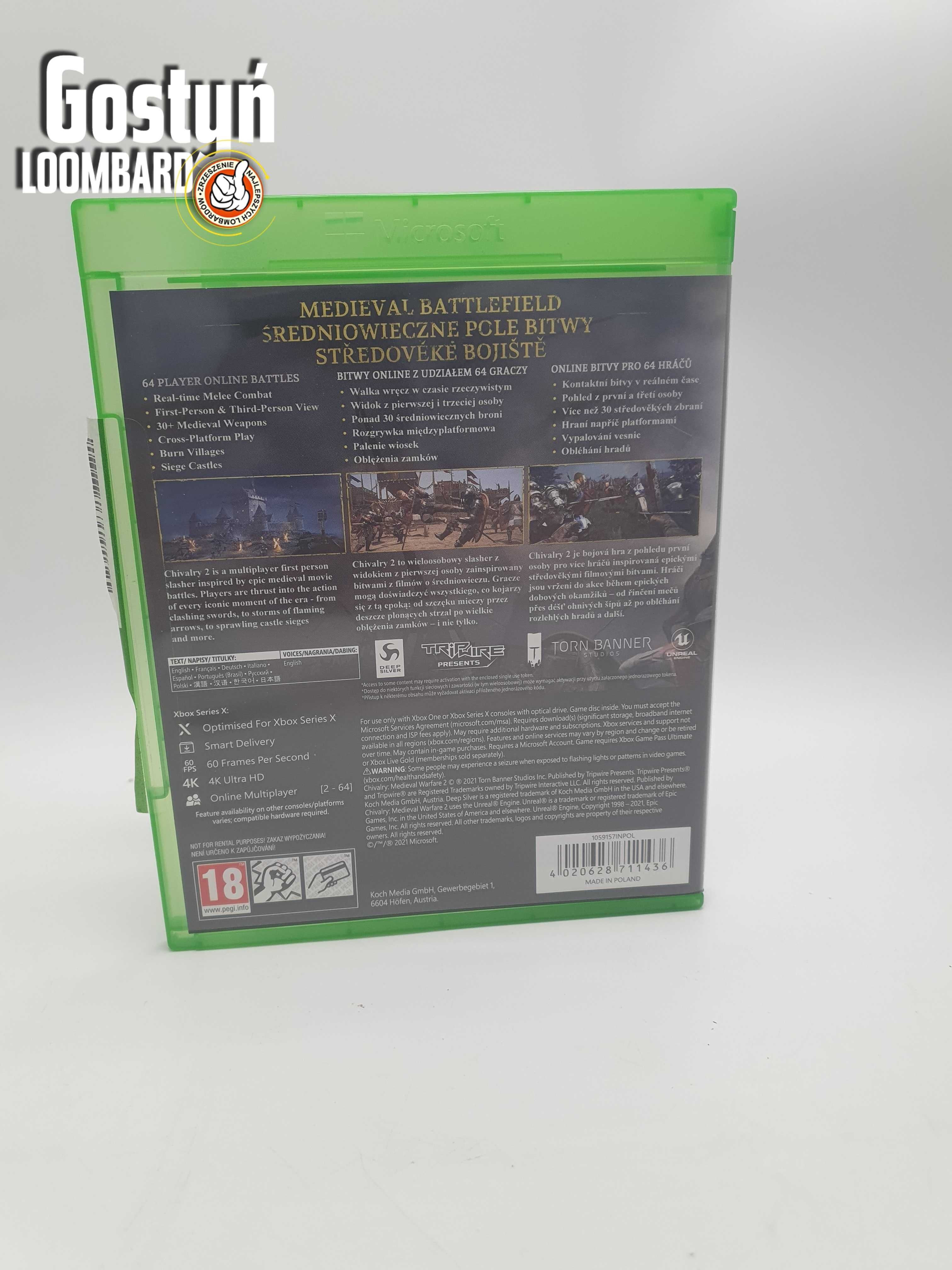 Od Loombard Gostyń Gra Chivalry 2 Xbox Series X