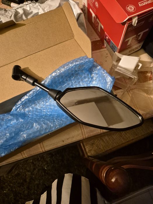 Par de espelho retrovisor universal mota