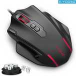 Doskonała optyczna mysz gamingowa E-Yooso X-41 USB czarna RGB
