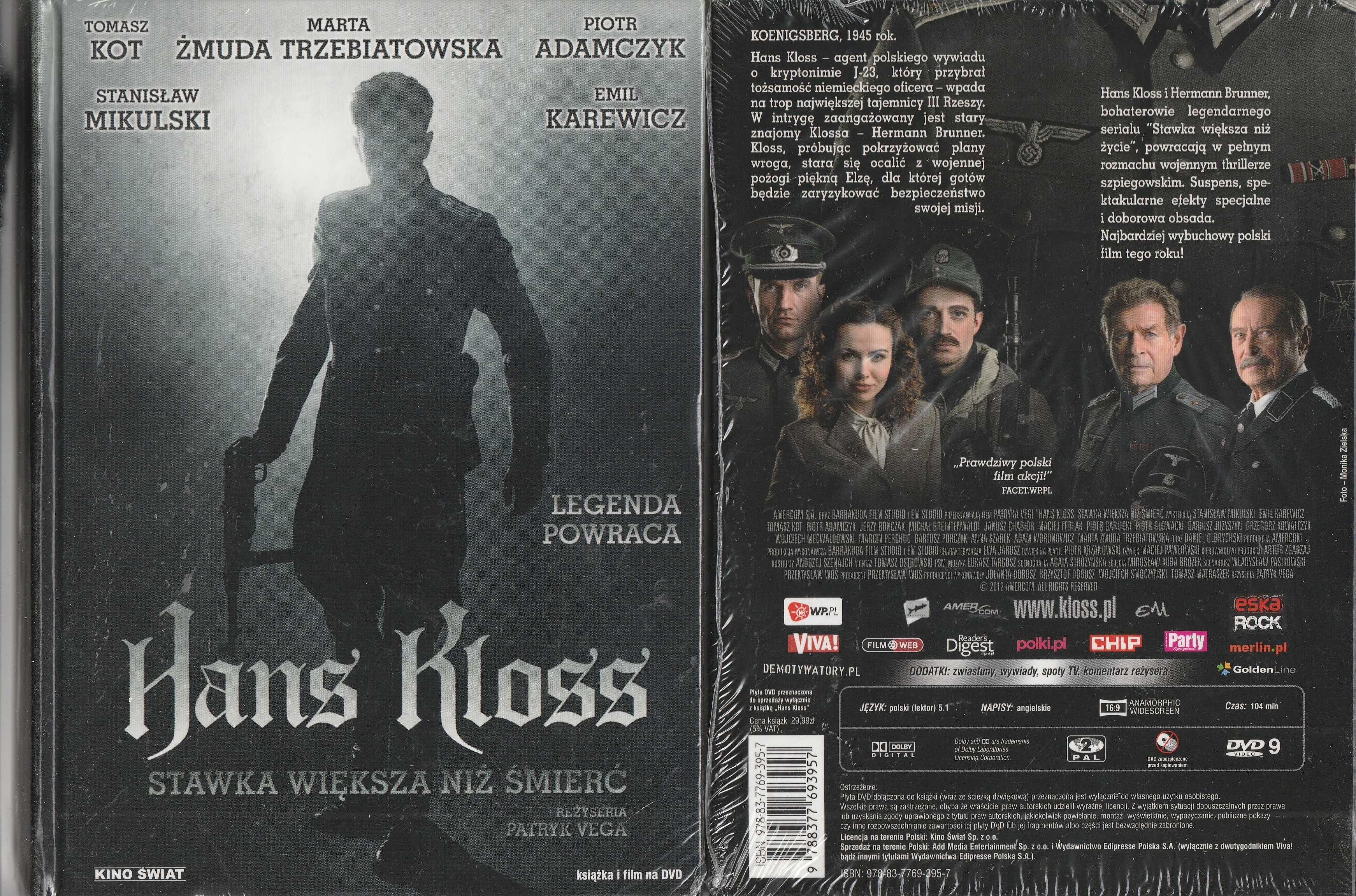 Hans Kloss Daniel Olbrychski, Janusz Chabior DVD