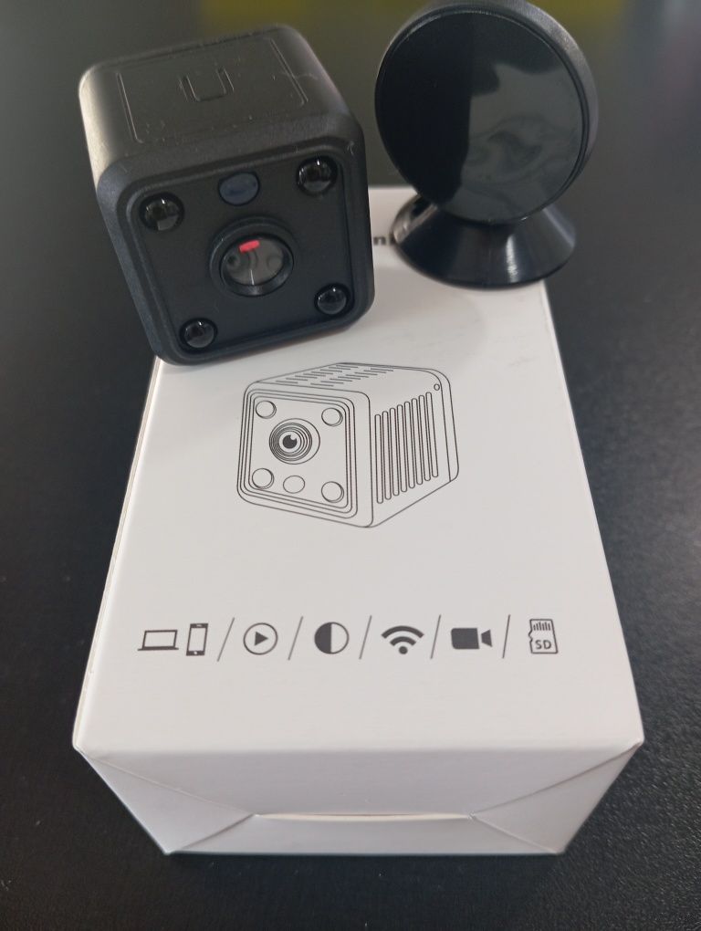 Mini-camara wi-fi com cartão 64 GB