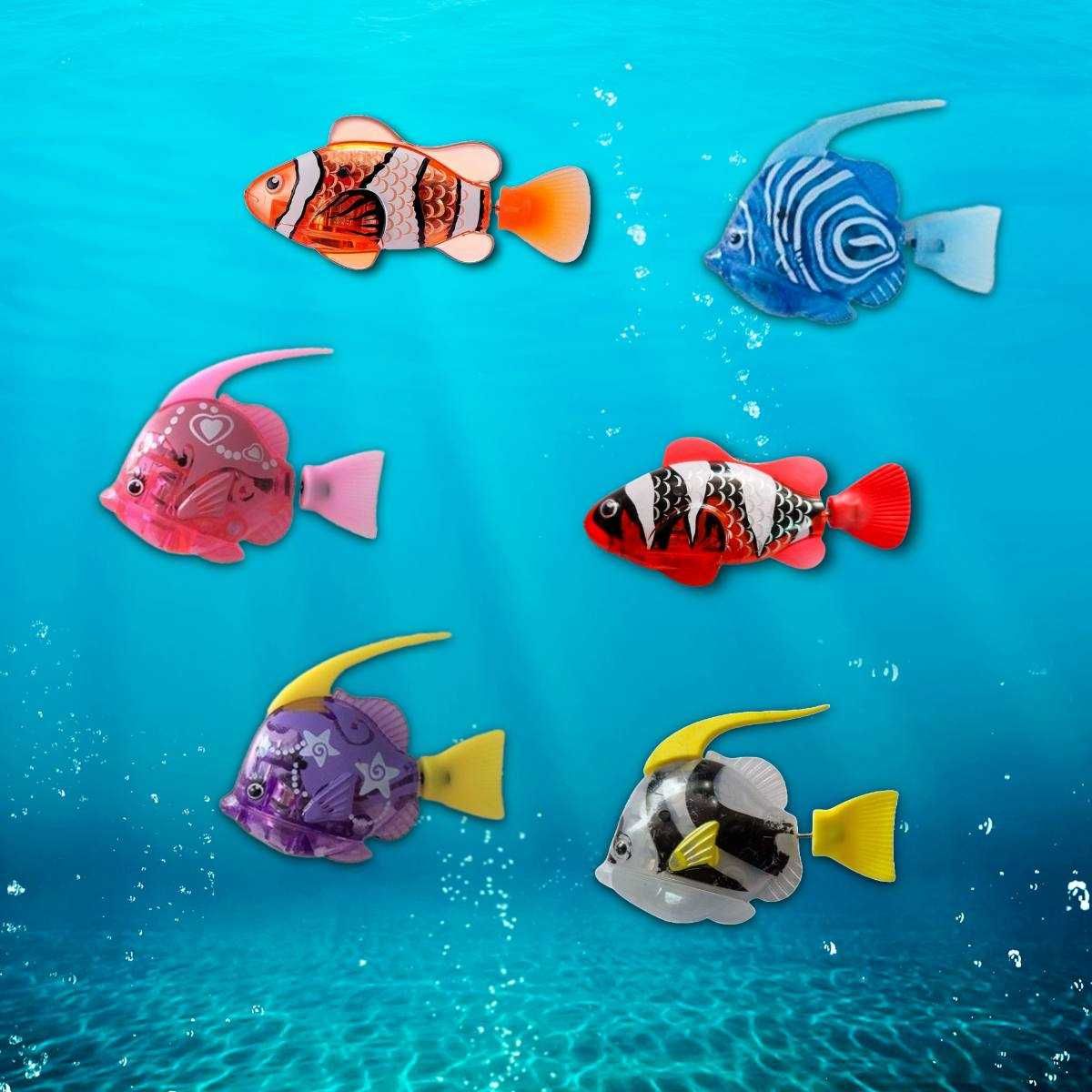 Інтерактивна робот рибка з підсвіткою, robot fish, плаваюча рибка