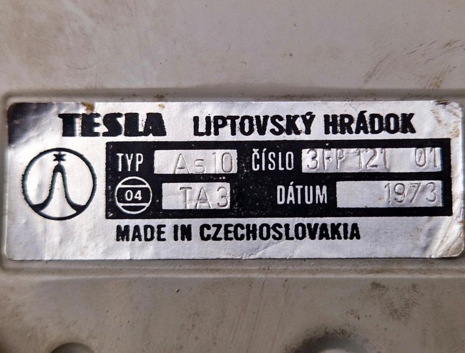 Stary telefon Tesla 1973 rok Czechosłowacja retro antyk zabytek