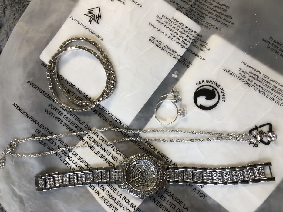 Набір біжутерії золото срібло