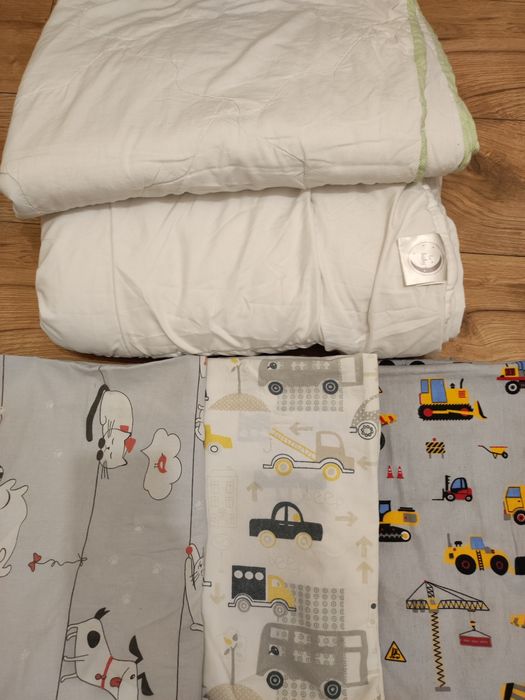 2 kołdry 100x160 + zestaw poszewek