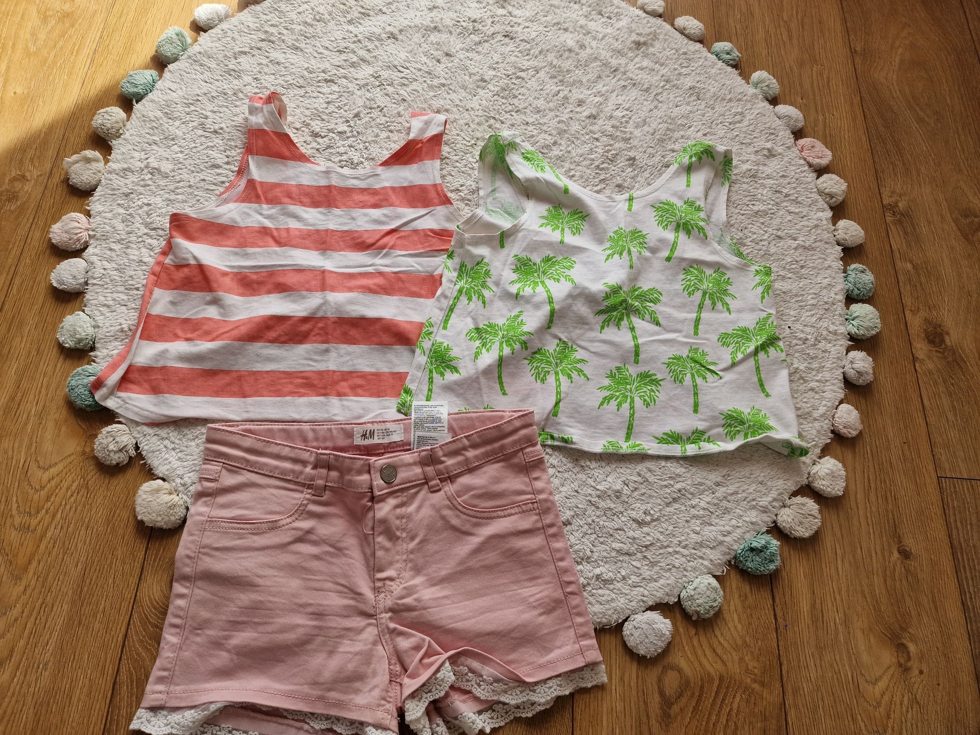 Spodenki jensowe Topy zara h&m 134