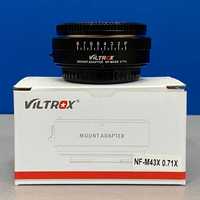 Adaptador Viltrox NF-M43X 0.71x (Nikon F/D/G - Micro 4/3) - NOVO