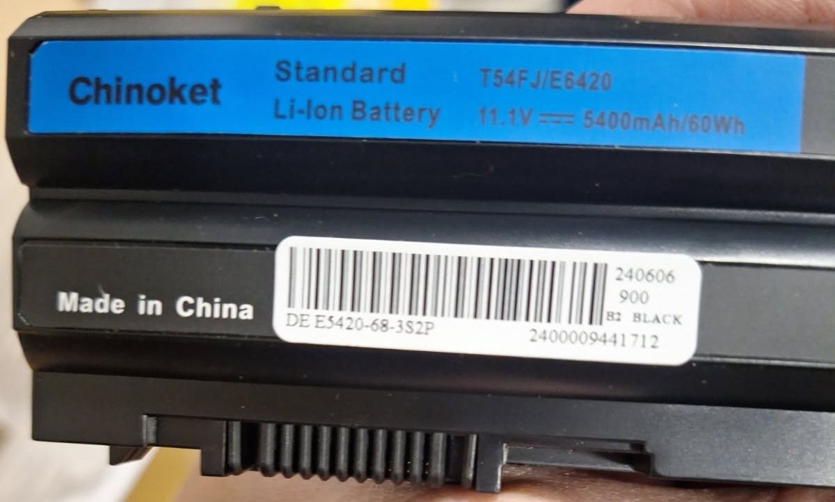 Bateria T54FJ do DELL E5420 E5430 E5520 E6420 E6430 ogniwa LG 5400mAh